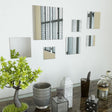 Vidaxl wandspiegels vierkant glas 7 st