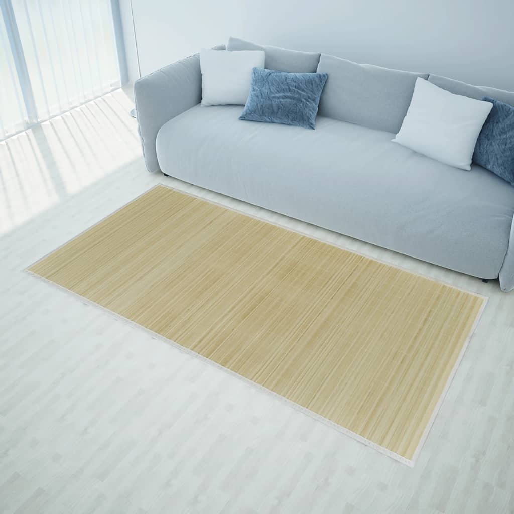 Vidaxl matta 100x160 cm bambu naturlig