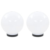 Vidaxl led-bollampen 2 st rond 20 cm pmma
