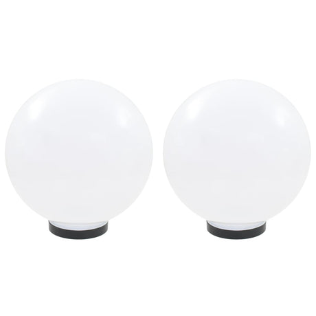 Vidaxl led-bollampen 2 st rond 30 cm pmma