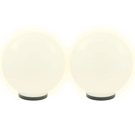 Vidaxl led-bollampen 2 st rond 40 cm pmma