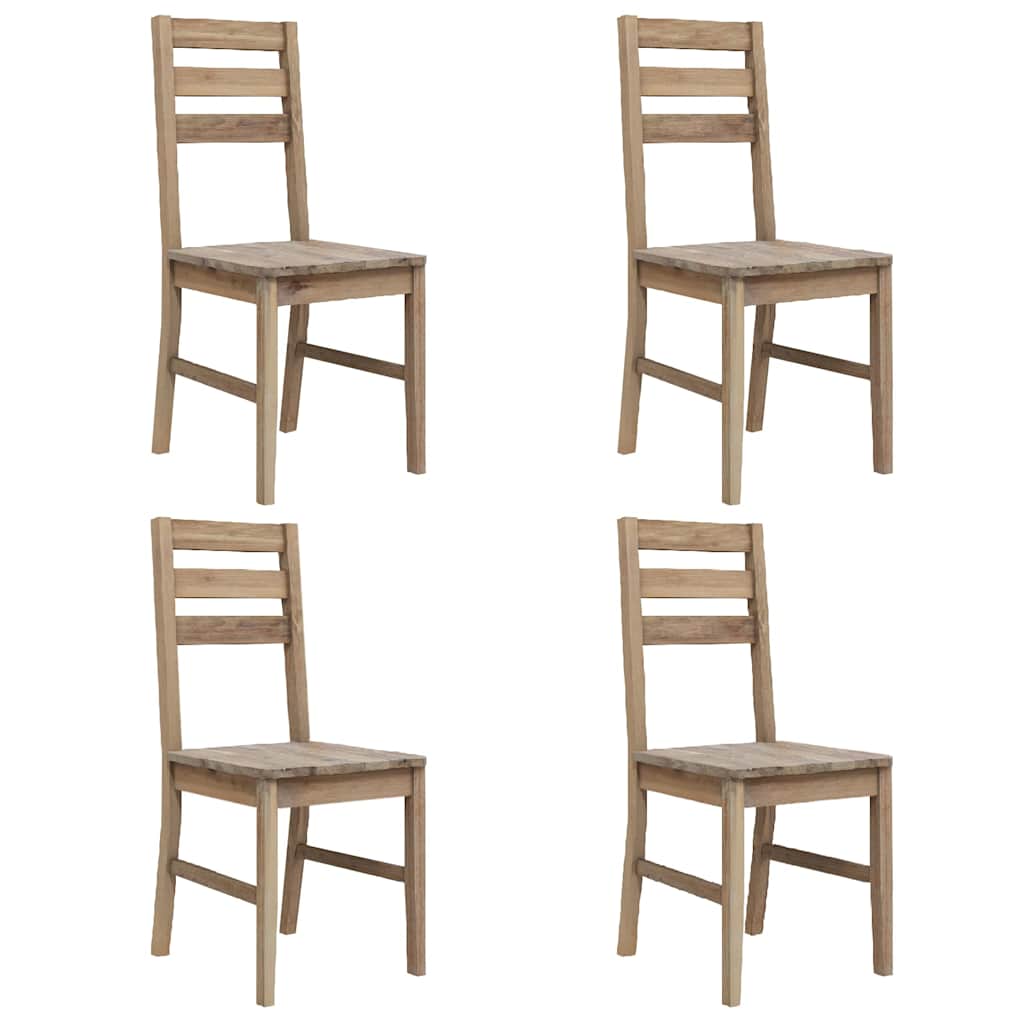 Vidaxl eetkamerstoelen 4 st massief acaciahout