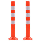 Vidaxl verkeerspalen 75 cm kunststof 2 st