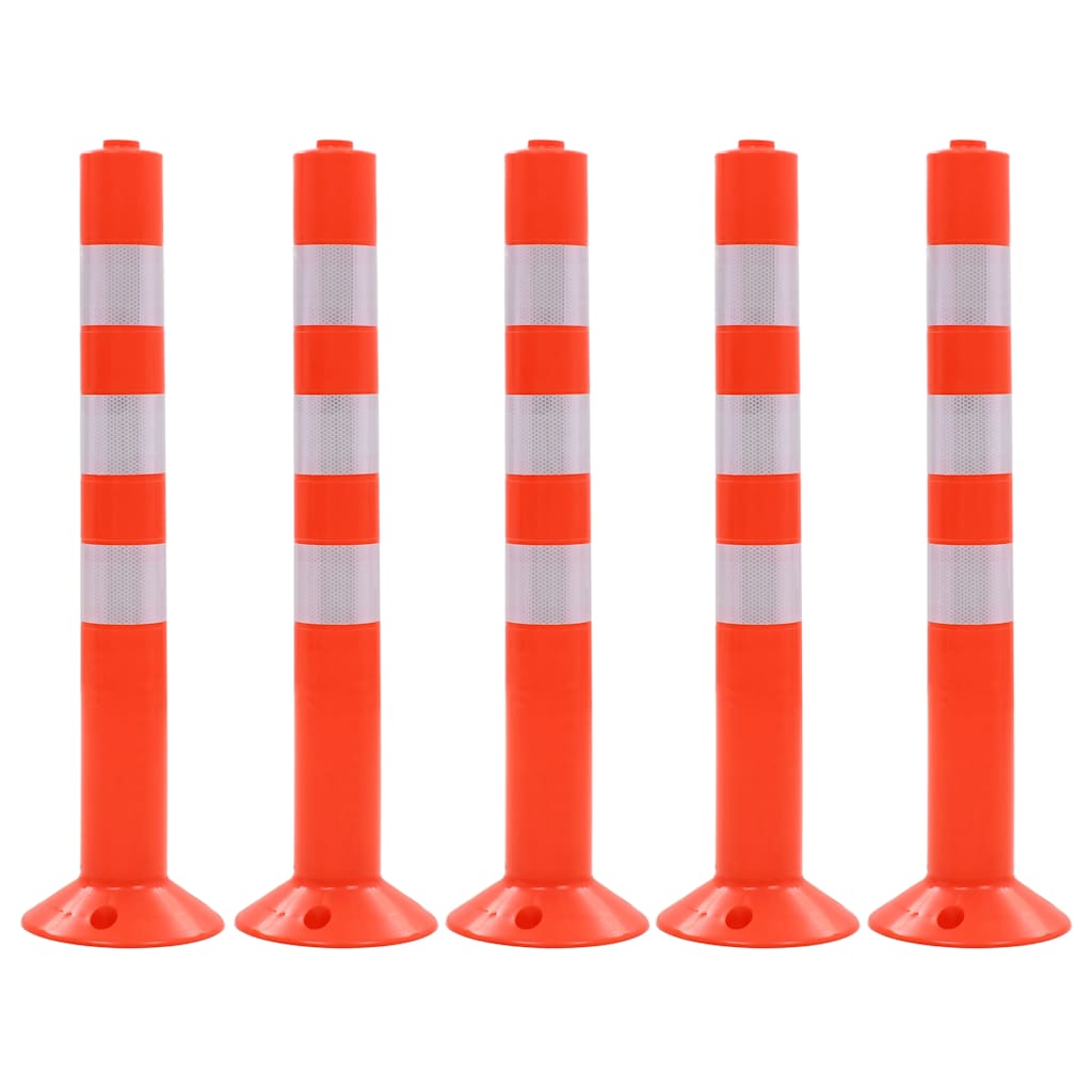Vidaxl verkeerspalen 75 cm kunststof 5 st