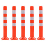 Vidaxl verkeerspalen 75 cm kunststof 5 st
