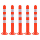 Vidaxl verkeerspalen 75 cm kunststof 5 st