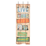 Vidaxl wandkapstok met 6 haken live life 120x40 cm