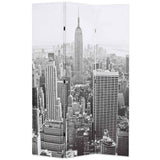 Vidaxl kamerscherm new york bij daglicht 120x170 cm zwart en wit