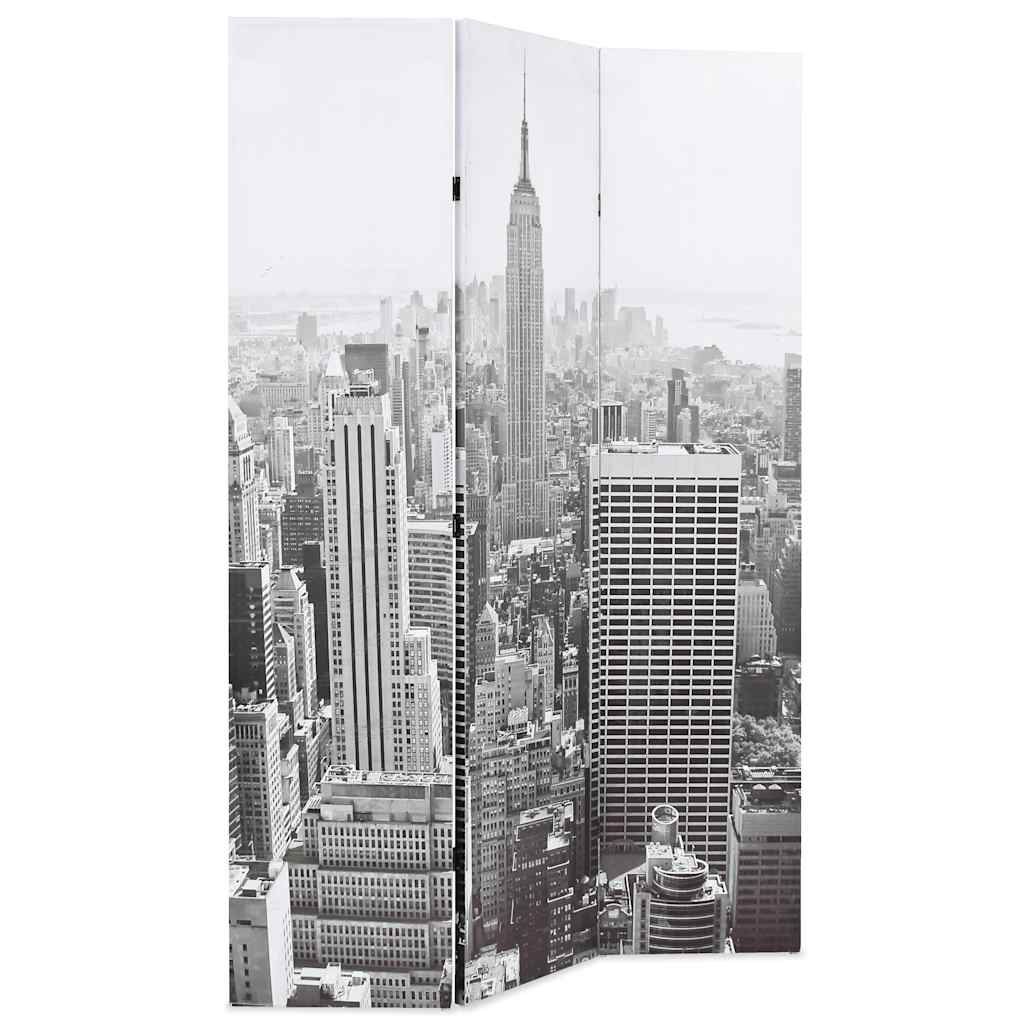 Vidaxl kamerscherm new york bij daglicht 120x170 cm zwart en wit