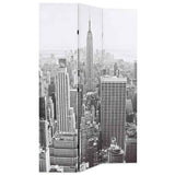 Vidaxl kamerscherm new york bij daglicht 120x170 cm zwart en wit