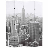 Vidaxl kamerscherm new york bij daglicht 160x170 cm zwart en wit
