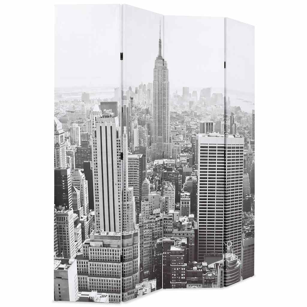 Vidaxl kamerscherm new york bij daglicht 160x170 cm zwart en wit