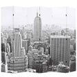 Vidaxl kamerscherm new york bij daglicht 228x170 cm zwart en wit