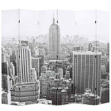 Vidaxl kamerscherm new york bij daglicht 228x170 cm zwart en wit
