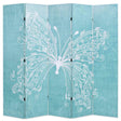 Vidaxl kamerscherm inklapbaar vlinder 200x170 cm blauw