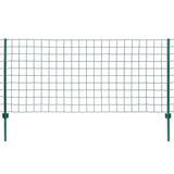 Vidaxl euro hek 20x0,8 m staal groen