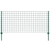 Vidaxl euro hek 20x0,8 m staal groen