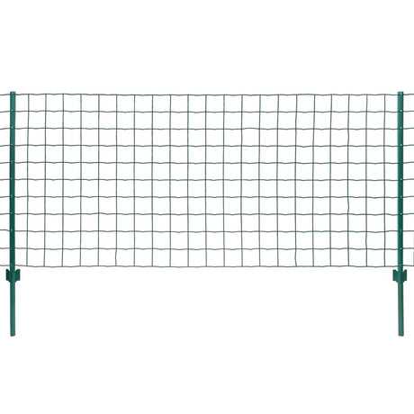 Vidaxl euro hek 20x1 m staal groen