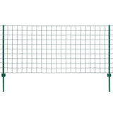Vidaxl euro hek 20x1,2 m staal groen