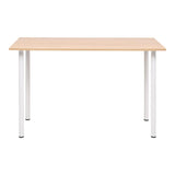 Vidaxl eettafel 120x60x73 cm eikenkleur en wit