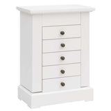 Vidaxl sieradenkastje met spiegel 25x13,5x34 cm mdf