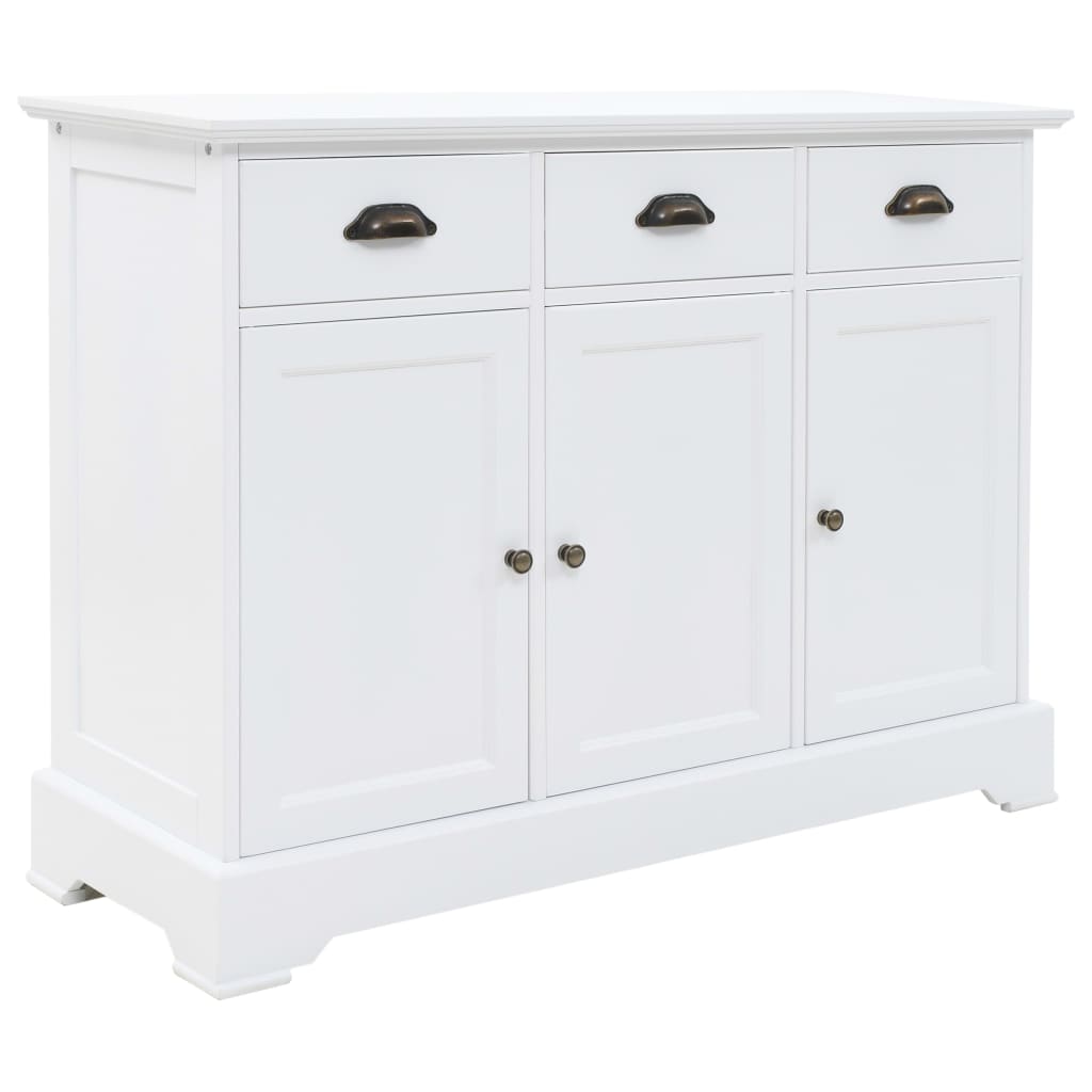 Vidaxl dressoir met 3 deuren 105x35x77,5 cm mdf en grenenhout