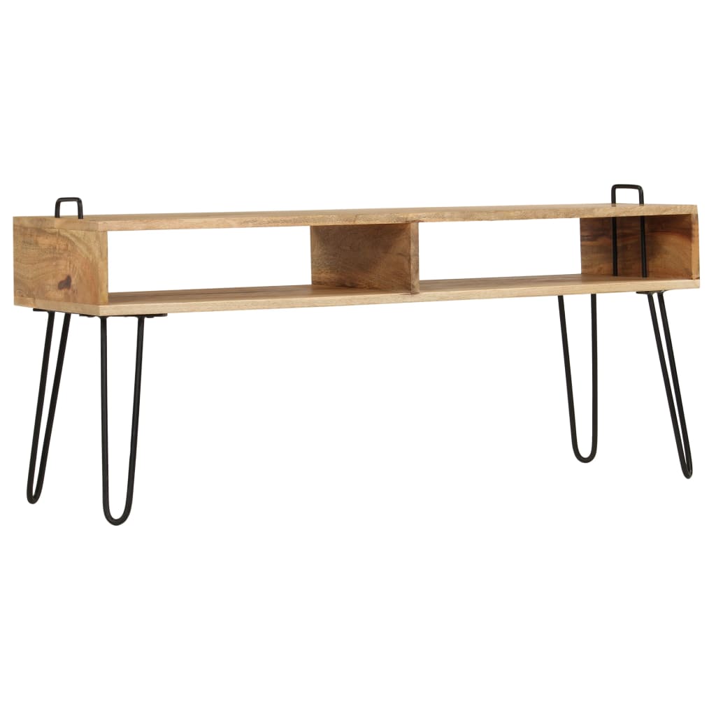 Vidaxl tv-meubel 110x35x45 cm massief mangohout