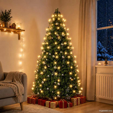 Vidaxl kerstboomverlichting met 180 led's net 180 cm