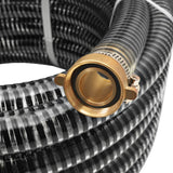 Vidaxl Sucking hose with brass couplings 10 m 25 mm black