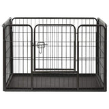 Vidaxl puppyren 91,5x59x61 cm staal