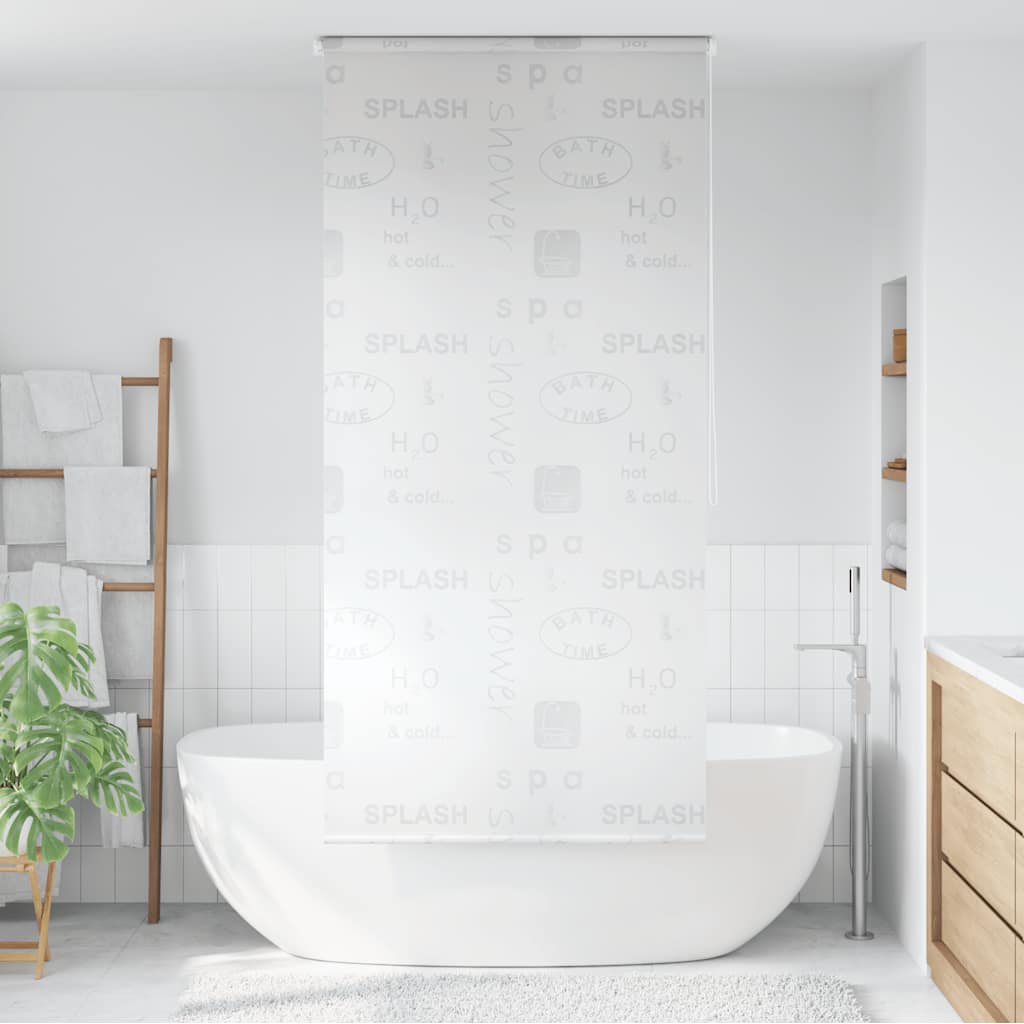 Vidaxl rolgordijn voor douche 80x240 cm splash
