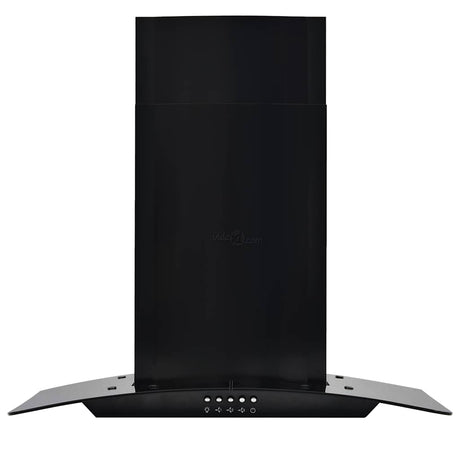 Vidaxl wandafzuigkap 756 m³ u 60 cm roestvrij staal zwart