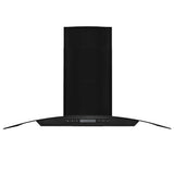 Vidaxl wandafzuigkap 756 m³ u 90 cm roestvrij staal zwart