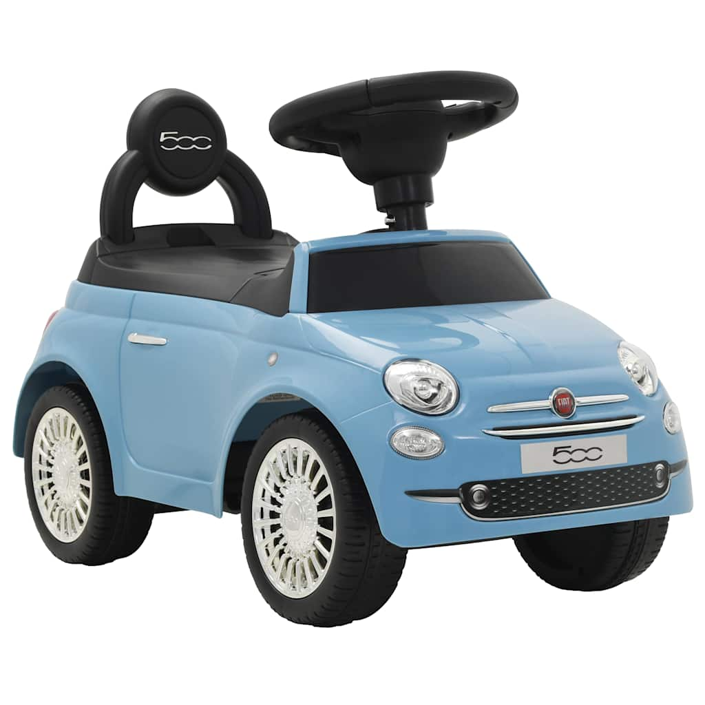 Vidaxl Walking Car Fiat 500 modra