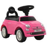 Vidaxl Spazéiergang Auto Fiat 500 rosa