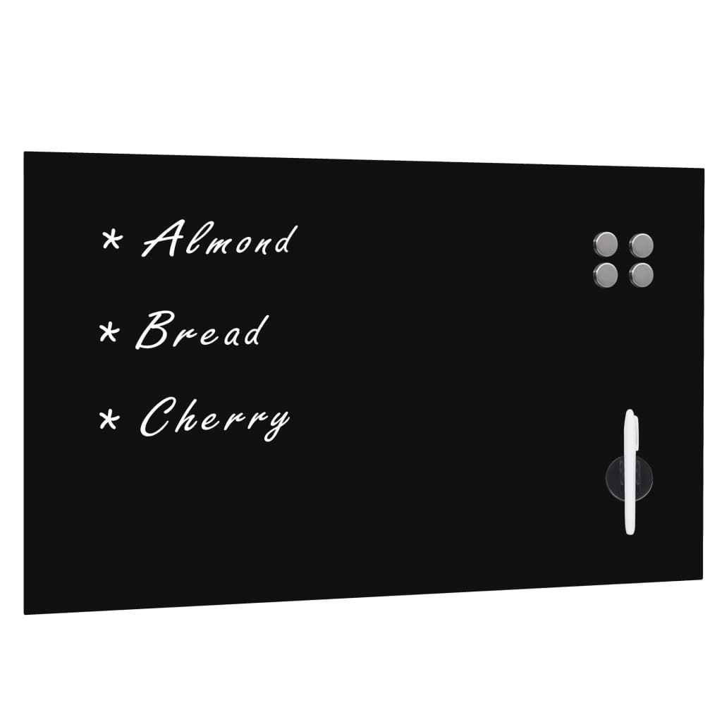 Vidaxl Blackboard pro zeď Magnetic 100x60 cm sklo