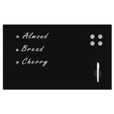 Vidaxl schoolbord voor aan de wand magnetisch 100x60 cm glas