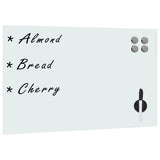 Vidaxl whiteboard voor aan de wand magnetisch 60x40 cm glas