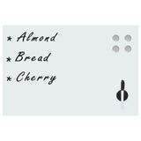 Vidaxl whiteboard voor aan de wand magnetisch 60x40 cm glas