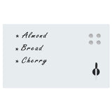 Vidaxl whiteboard voor aan de wand magnetisch 100x60 cm glas