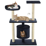 Vidaxl Cat scratching post with Sisal scratching posts 95 cm dark blue