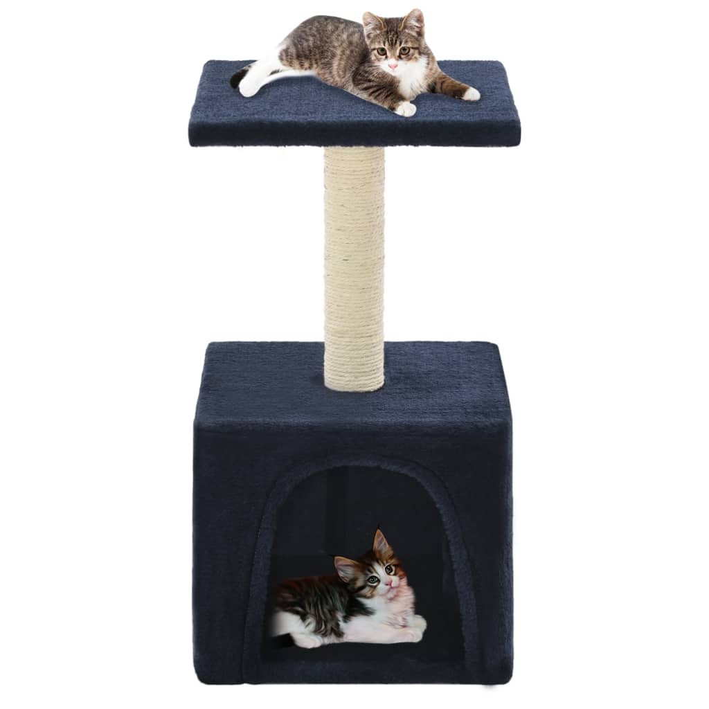 Vidaxl Cat Grakeding Post con sisal graffiaggio post 55 cm blu scuro