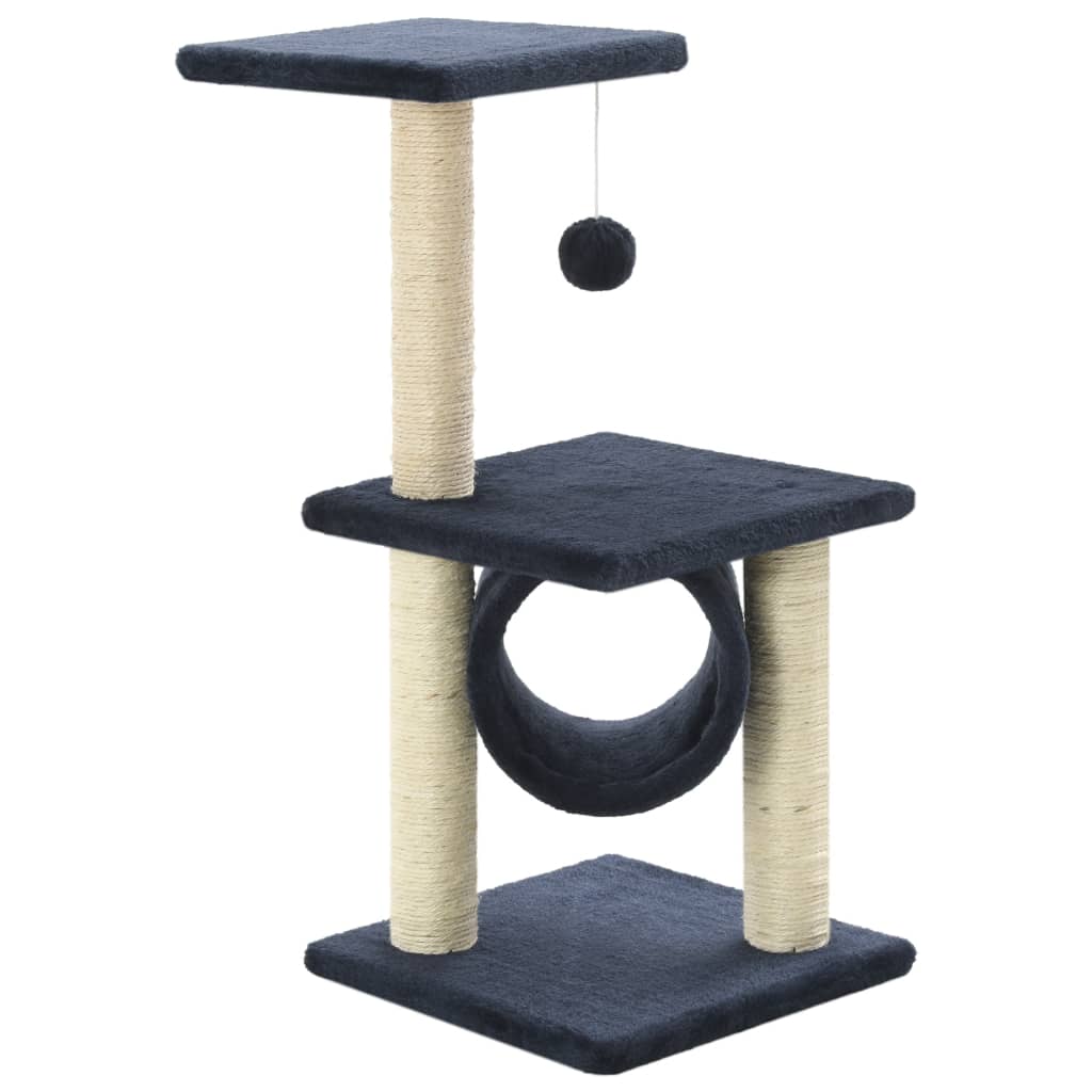 VidaXL cat scratching post with sisal scratching posts 65 cm dark blue