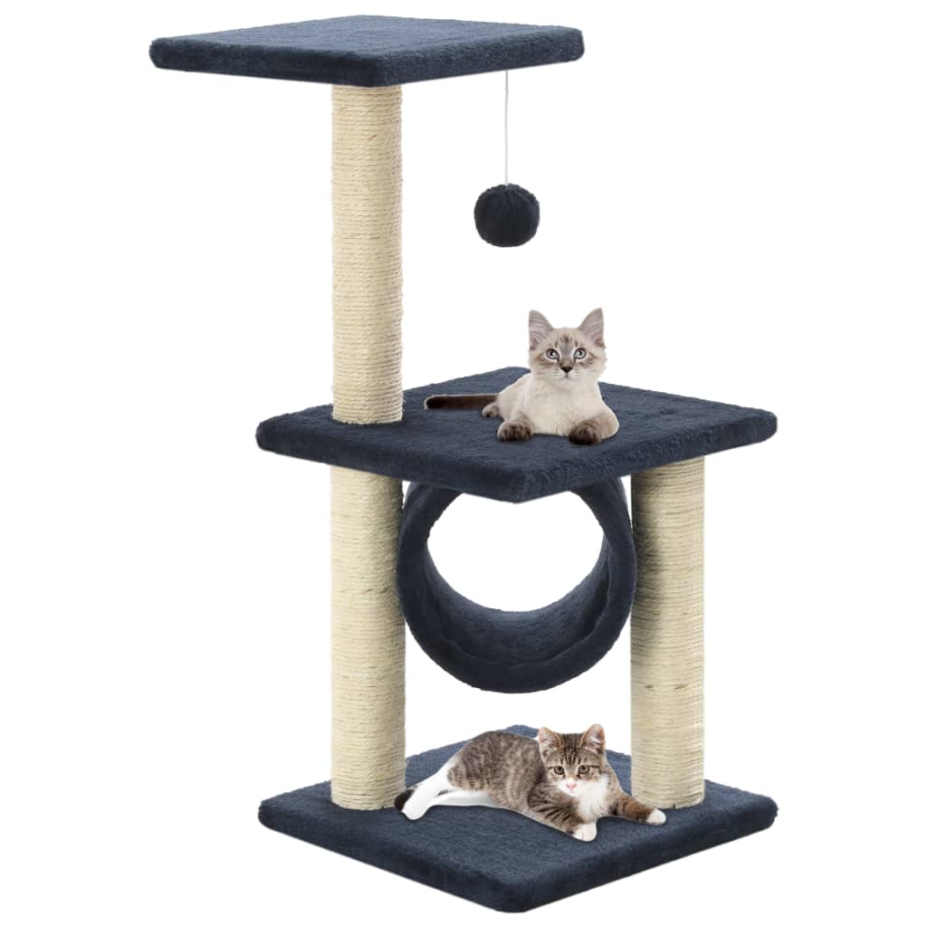 VidaXL cat scratching post with sisal scratching posts 65 cm dark blue