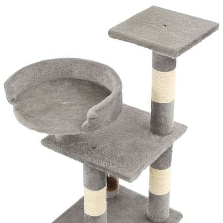 Vidaxl kattenkrabpaal met sisal krabpalen 65 cm grijs