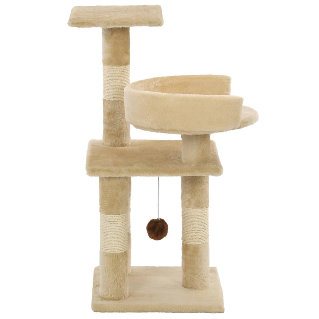 Vidaxl Cat scratching post with Sisal scratching posts 65 cm Beige