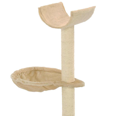 Vidaxl kattenkrabpaal met sisal krabpalen 105 cm beige