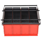 Vidaxl brikettenpers voor papier 38x31x18 cm staal zwart en rood