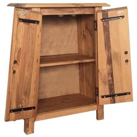 Vidaxl badkamerkastje 59x32x80 cm massief grenenhout