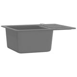 Vidaxl Sink Single Bowl of Granite Grey